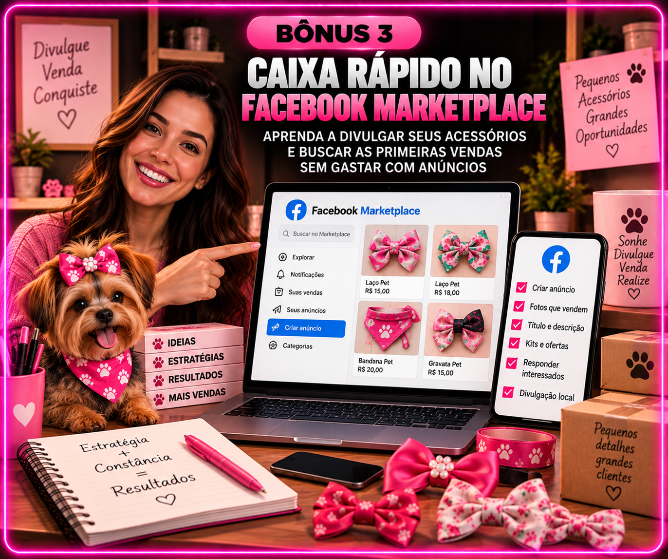 Capa do bônus 3: Caixa Rápido no Facebook Marketplace